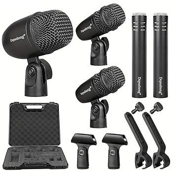 Amazon.com: Depusheng 5-Piece Wired Dynamic Drum Mic Kit